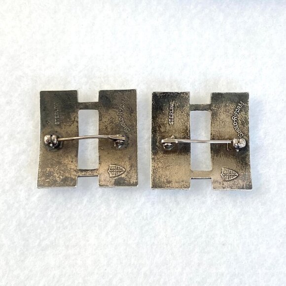 VTG Sterling Silver 925 WW2 Shold-R-Form Military US Army Captain Insignia Pins - Picture 3 of 16